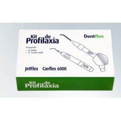 PROFI APARELHO DE PROFILAXIA KIT CAVITADOR DENTFLEX CAVIFLEX 6000 + JATO DE BICARBONATO DENTFLEX JETFLEX 1